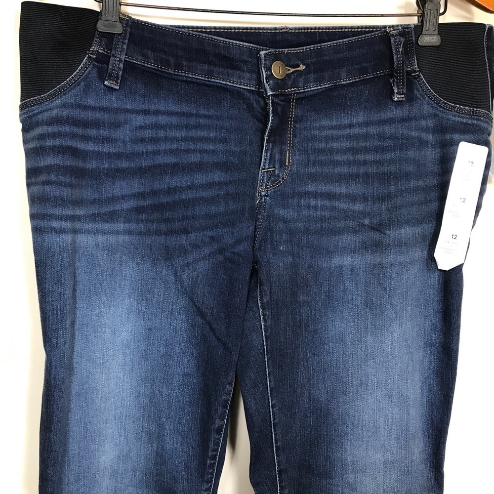 a Lot Of 2  Womens Isabel Maternity Skinny Boot Side Panel Jeans size 12 - Picture 12 of 12